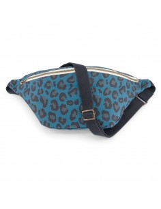 Fées et Pirates - Sac banane leopard bleu - Rose in April 2