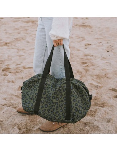 Fées et Pirates - Sac à langer Raphael leopard kaki - Rose in April