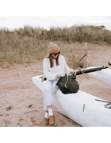 Sac à langer Raphael leopard kaki - Rose in April