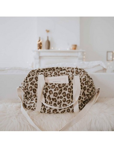 Fées et Pirates - Sac à langer Raphael leopard naturel - Rose in April