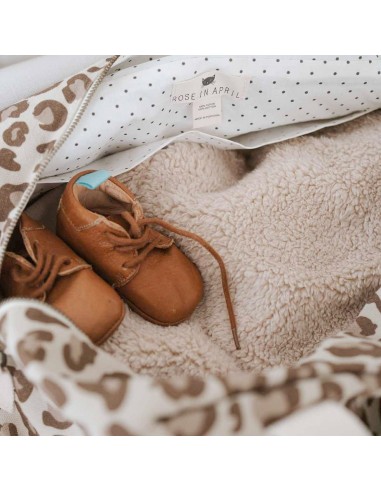 Fées et Pirates - Sac à langer Raphael leopard naturel - Rose in April