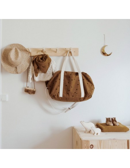 Fées et Pirates - Sac à langer Raphael coeur cumin - Rose in April