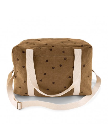 Fées et Pirates - Sac à langer Raphael coeur cumin - Rose in April