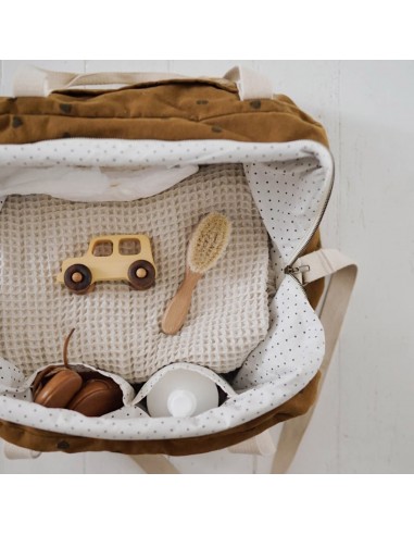 Fées et Pirates - Sac à langer Raphael coeur cumin - Rose in April Fées et Pirates - Sac à langer Raphael coeur cumin - Rose in April