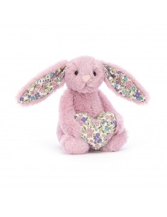 Peluche Lapin blossom tulip heart bunny - 15cm - Jellycat - Fées et Pirates