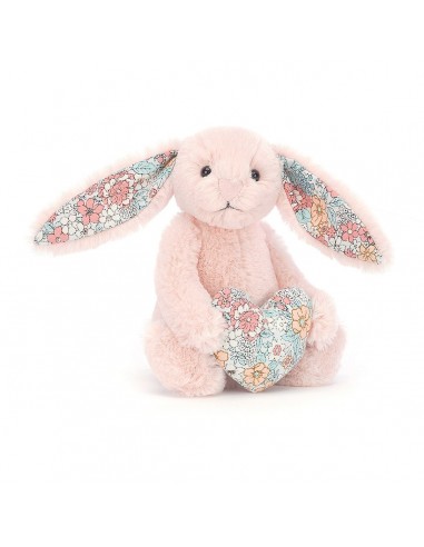Peluche Lapin blossom blush heart bunny - 15cm - Jellycat - Fées et Pirates
