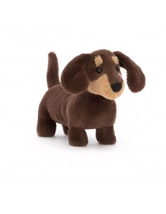 Peluche Otto le chien saucisse - 13cm - Jellycat - Fées et Pirates