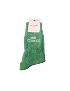 Chaussettes lurex - Verte Anti-connard - Félicie Aussi