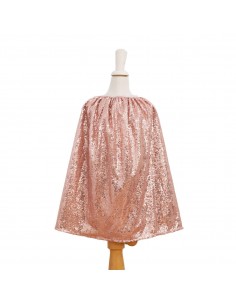 Déguisement cape et masque à sequins rose cuivre - Surprise Partie ! - Fées et Pirates 2