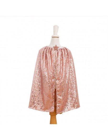 Déguisement cape et masque à sequins rose cuivre - Surprise Partie ! - Fées et Pirates