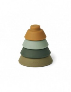 Walter stacking tower tree - Green multi mix - Liewood - Fes et Pirates