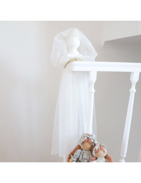 Déguisement cape en tulle à pois dorés - Surprise Partie !