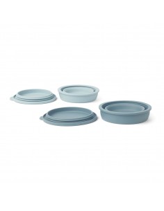 Foldable bowl set - Dale - Sea blue/ Whale blue mix - Liewood - Fées et Pirates 2