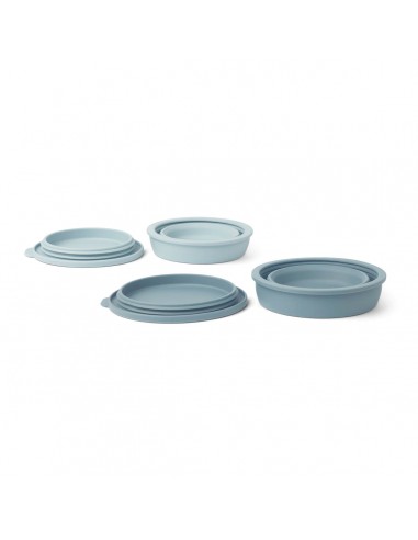 Foldable bowl set - Dale - Sea blue/ Whale blue mix - Liewood - Fées et Pirates