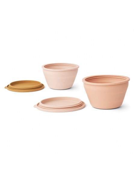 Foldable bowl set - Dale - Tuscany rose / Pale tuscany mix - Liewood - Fées et Pirates