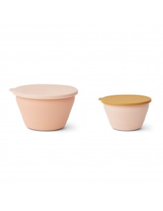 Foldable bowl set - Dale - Rose multi mix - Liewood - Fées et Pirates 2