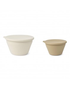 Foldable bowl set - Dale - Sandy / Oat mixx - Liewood - Fées et Pirates