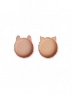 Vanessa bowl 2-pack - Tuscany rose/pale tuscany mix - Liewood - Fes et Pirates