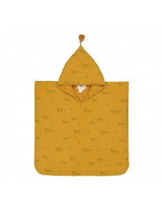Fées et Pirates - Poncho de bain Pepito Leopard moutarde - medium - Rose in April