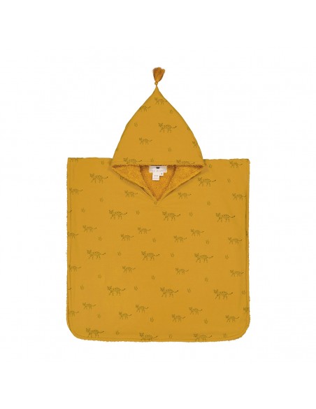 Fées et Pirates - Poncho de bain Pepito Leopard moutarde - medium - Rose in April