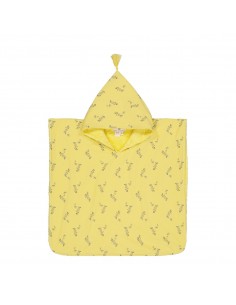 Fées et Pirates - Poncho de bain Pépito Parrot yellow - small - Rose in April