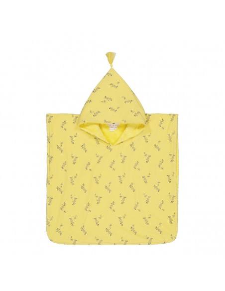 Fées et Pirates - Poncho de bain Pépito Parrot yellow - small - Rose in April