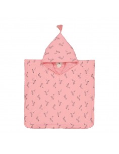 Fées et Pirates - Poncho de bain Pepito Parrot strawberry - medium - Rose in April