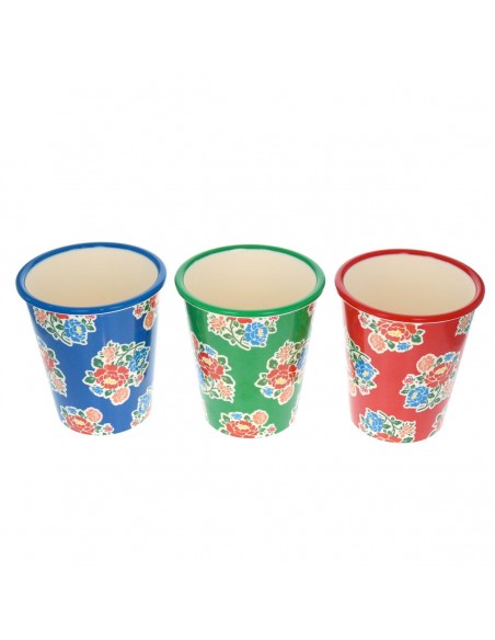 Verre en mélamine vert Polka Folk - Fées et Pirates