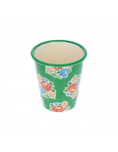 Verre en mélamine vert Polka Folk - Fées et Pirates