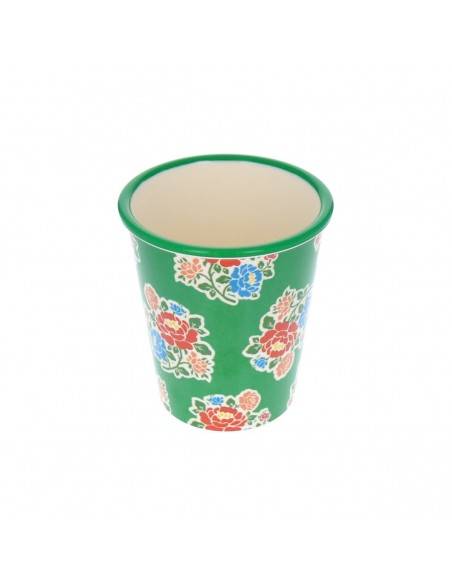 Verre en mélamine vert Polka Folk - Fées et Pirates