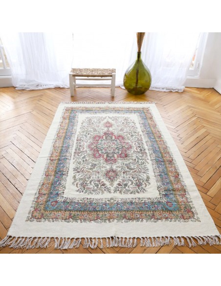 Tapis persan vintage vert 120x180 - Fées et Pirates