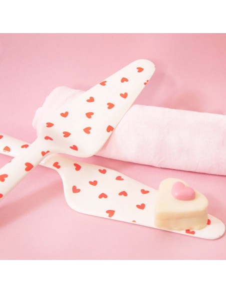 Pelle à tarte cœurs rouges - Fées et Pirates