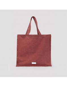 Grand cabas en toile de coton bio - Rouille - Les pensionnaires - Fées et PIrates 2