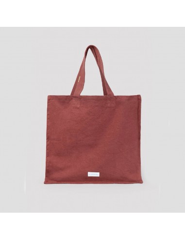 Grand cabas en toile de coton bio - Rouille - Les pensionnaires - Fées et PIrates