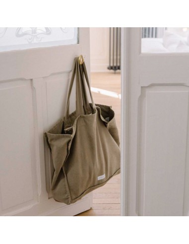 Grand cabas en toile de coton bio - Vert tilleul - Les pensionnaires - Fées et PIrates