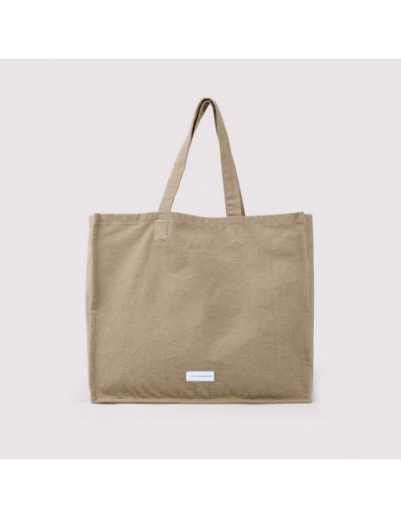 Grand cabas en toile de coton bio - Vert tilleul - Les pensionnaires - Fées et PIrates