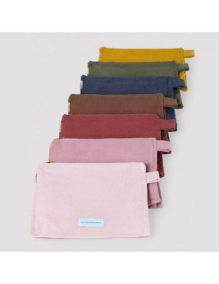 Trousse de toilette en toile de coton bio - Rouille - Les pensionnaires - Fées et PIrates