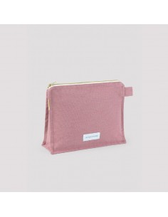 Trousse de toilette en toile de coton bio - Bois de rose - Les pensionnaires - Fées et PIrates 2