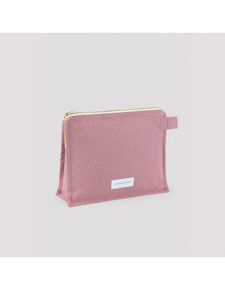 Trousse de toilette en toile de coton bio - Bois de rose - Les pensionnaires - Fées et PIrates