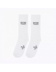 Félicie Aussi - Chaussettes Mother fucker Blanche - Fées et Pirates