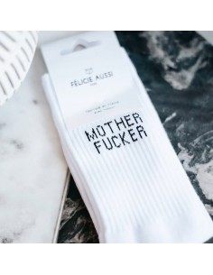 Félicie Aussi - Chaussettes Mother fucker Blanche - Fées et Pirates 2