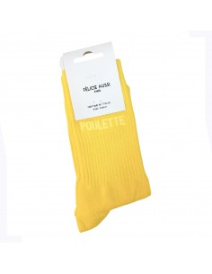 Félicie Aussi - Chaussettes Poulette jaunes - 36/40 - Fées et Pirates
