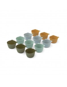 Lot de 12 Moules à gâteau Jerry - Green multi mix - Liewood - Fées et Pirates 2