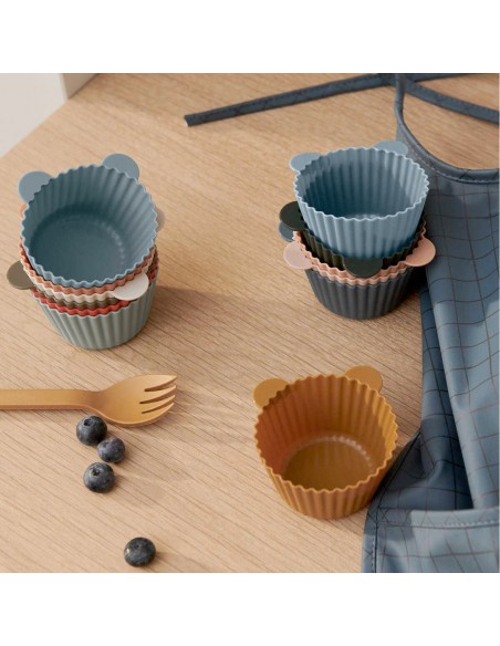 Lot de 12 Moules à gâteau Jerry - Green multi mix - Liewood - Fées et Pirates