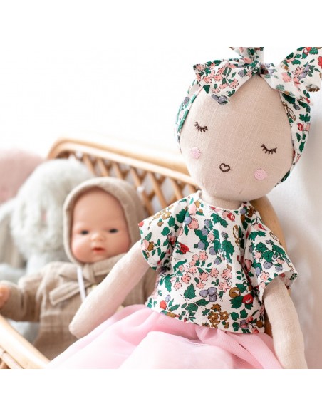 Poupée en tissu Rosinette - Frisette - Fées et Pirates