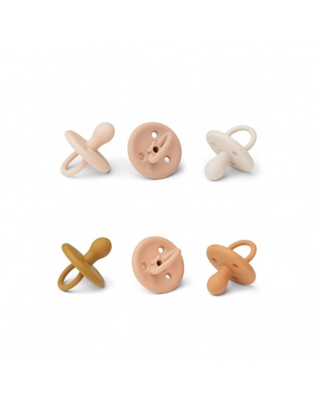 Lot de 6 tétines Paula - Rose multi mix - Liewood - Fées et Pirates