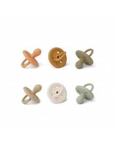 Lot de 6 tétines Paula - Golden caramel multi mix - Liewood - Fées et Pirates 2