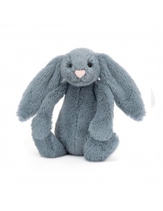 Peluche Lapin Bashful dusky blue bunny - 18cm - Jellycat - Fées et Pirates
