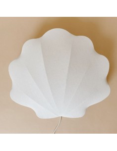 Lampe en tissu Palourde - off white - Konges - Fées et Pirates