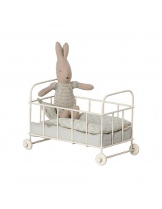 Cot bed, Micro - Blue - Maileg - Fées et Pirates